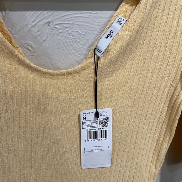 NWT MNG by mango yellow top - Picture 3 of 4